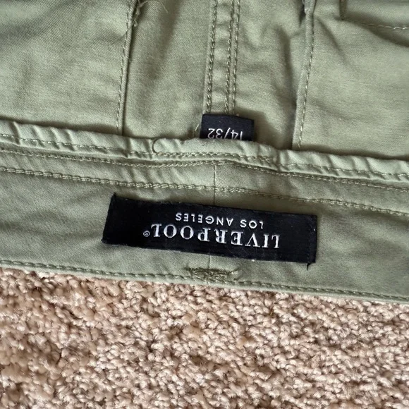 Liverpool Women's Olive Straight Leg Pants - Picture 3 of 4